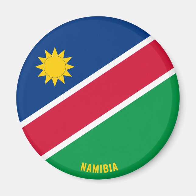 Namibia Flagga Charming Patriotic Magnet (Framsidan)