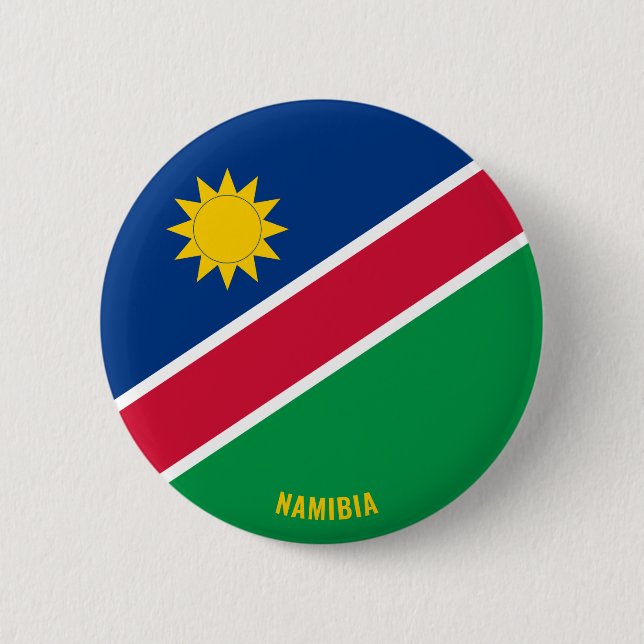 Namibia Flagga Cute Patriotic Knapp (Framsida)