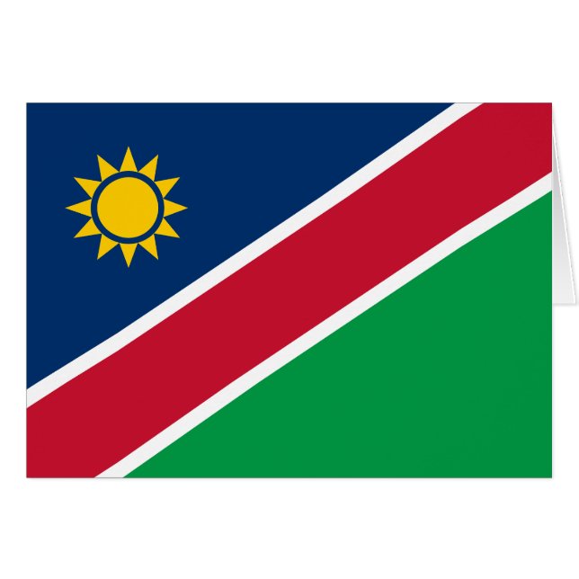 Namibia Flagga Hälsningskort (Framsidan Horizontal)