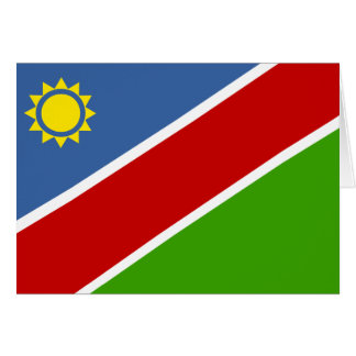 Namibia Flagga Hälsningskort