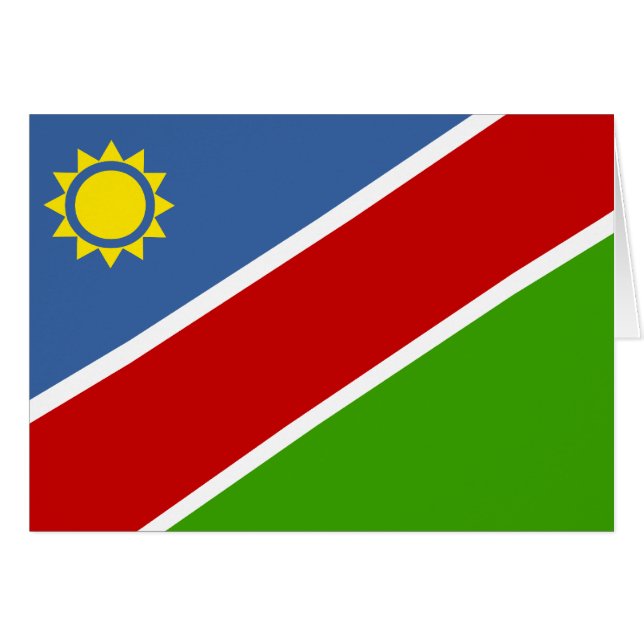 Namibia Flagga Hälsningskort (Framsidan Horizontal)
