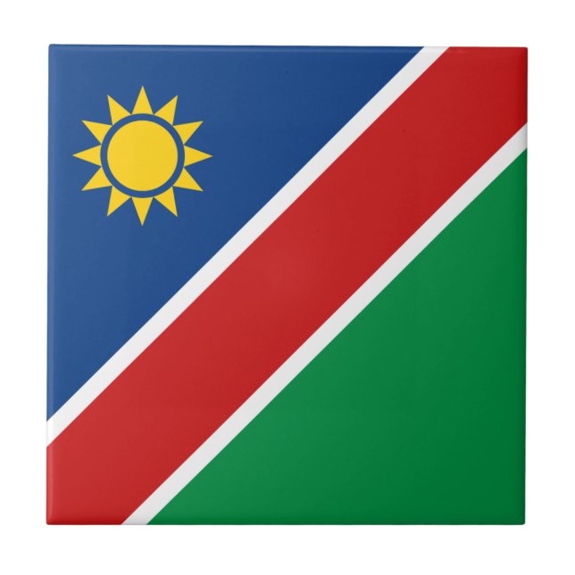 Namibia Flagga Keramisk Platta Kakelplatta (Framsidan)