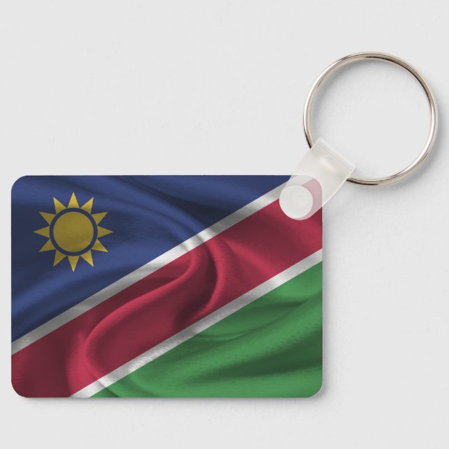 Namibia Flagga Keychain Nyckelring (Framsida)