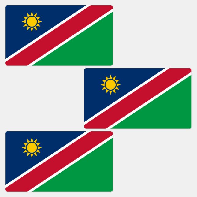 Namibia Flagga Klistermärke (Grupp)