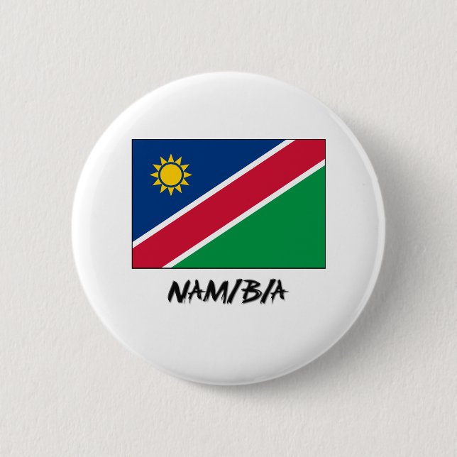 Namibia flagga knapp (Framsida)