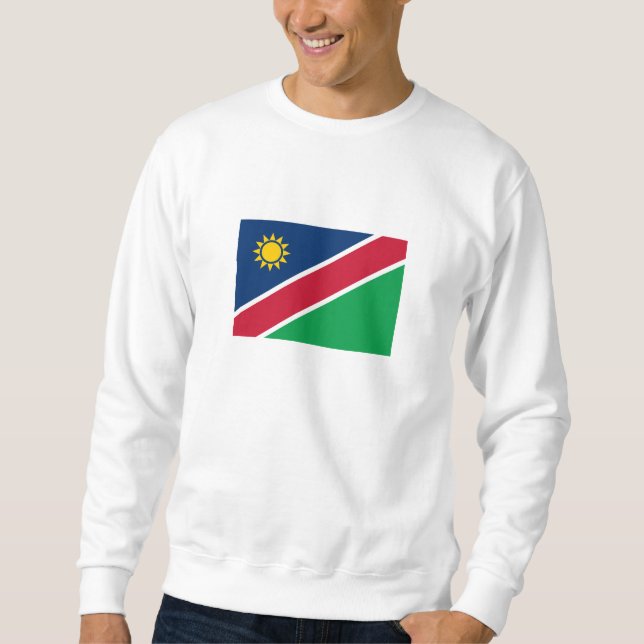 Namibia Flagga Lång Ärmad Tröja (Framsida)