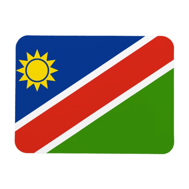 Namibia Flagga Magnet (Horisontell)