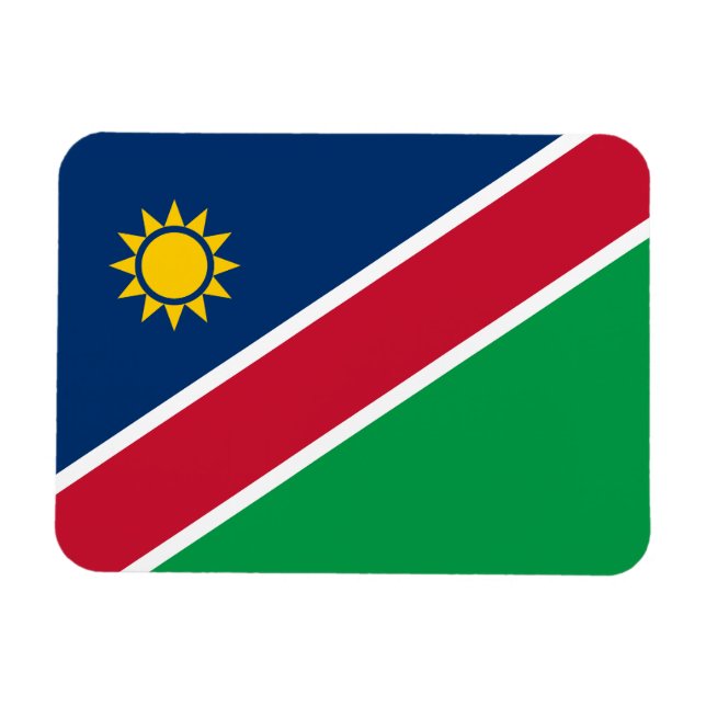 Namibia Flagga Magnet (Horisontell)