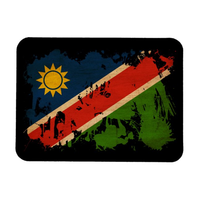 Namibia Flagga Magnet (Horisontell)