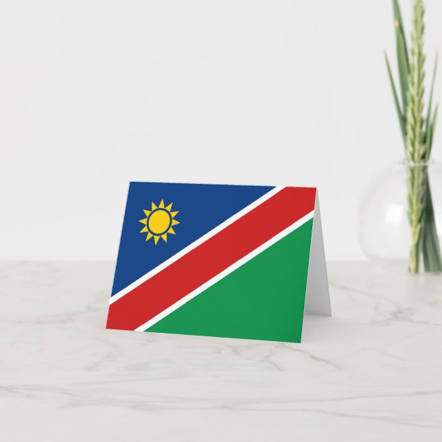 Namibia Flagga Notekort Kort (Framsida)