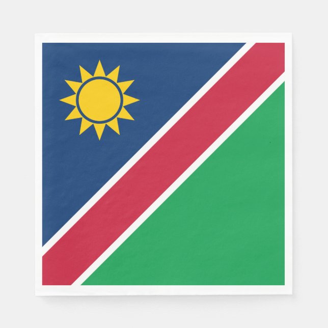 Namibia Flagga Pappersservett (Framsidan)