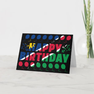 Namibia Flagga Patriotic Birthday Kort