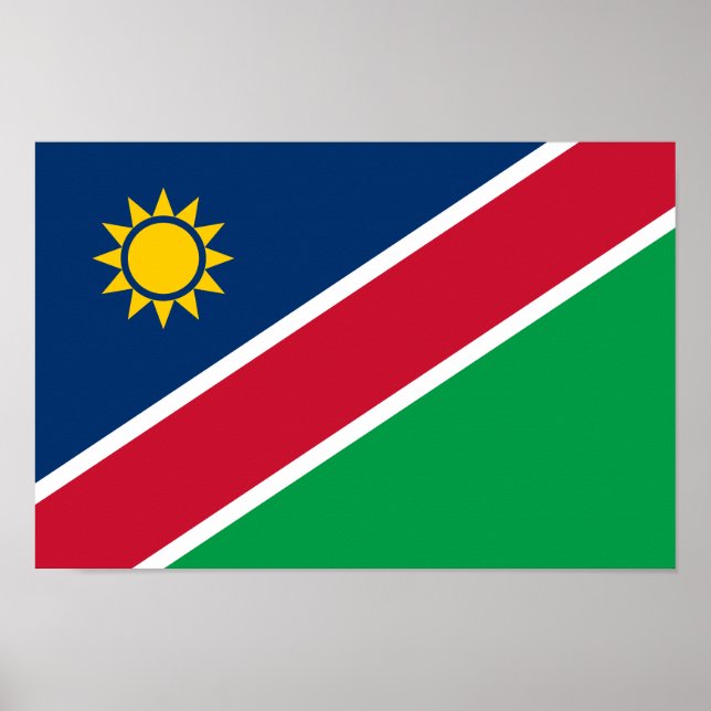 Namibia Flagga Poster (Framsidan)
