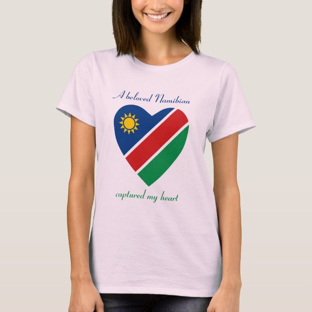 Namibia Flagga Sötnos T-Shirt (Framsida)