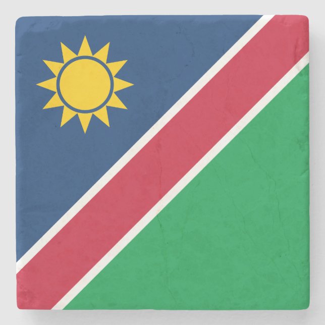 Namibia Flagga Stenunderlägg (Framsidan)
