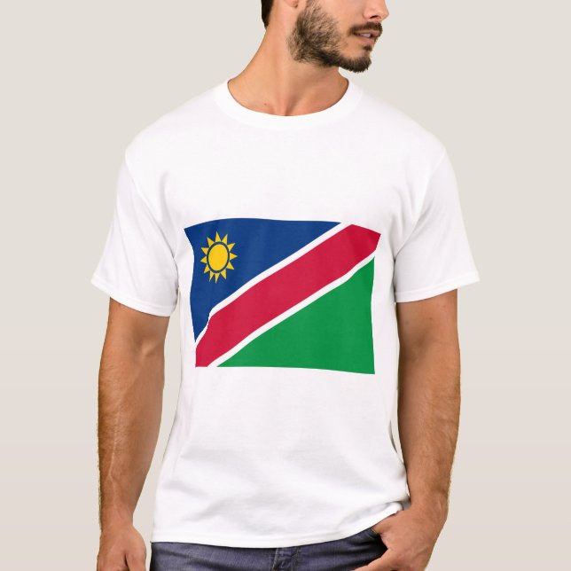Namibia Flagga T Shirt (Framsida)
