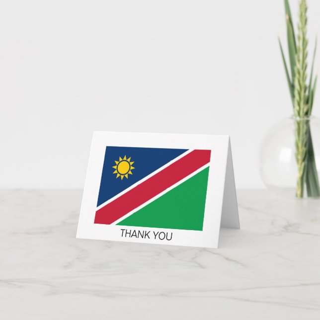 Namibia Flagga Tack Kort (Framsida)