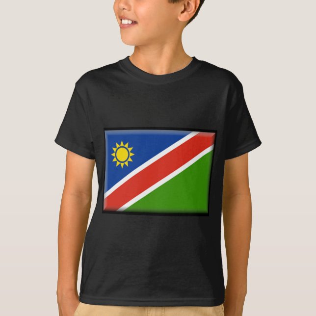 Namibia flagga tee shirt (Framsida)