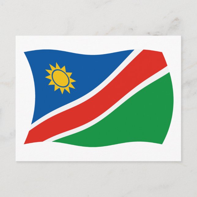 Namibia Flagga vykort (Framsida)