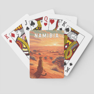 Namibia Illustration Resa Konst Vintage Casinokort