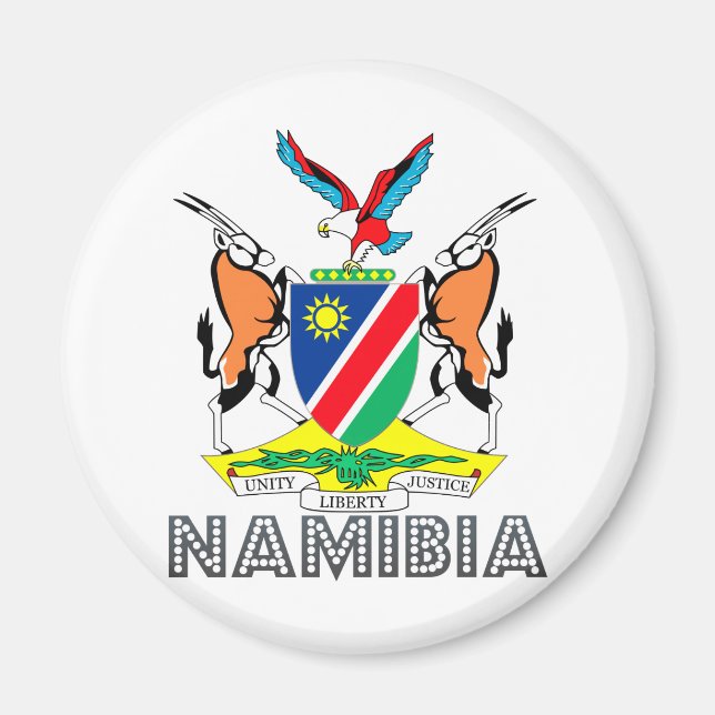 Namibia Jackar om Arm Magnet (Framsidan)