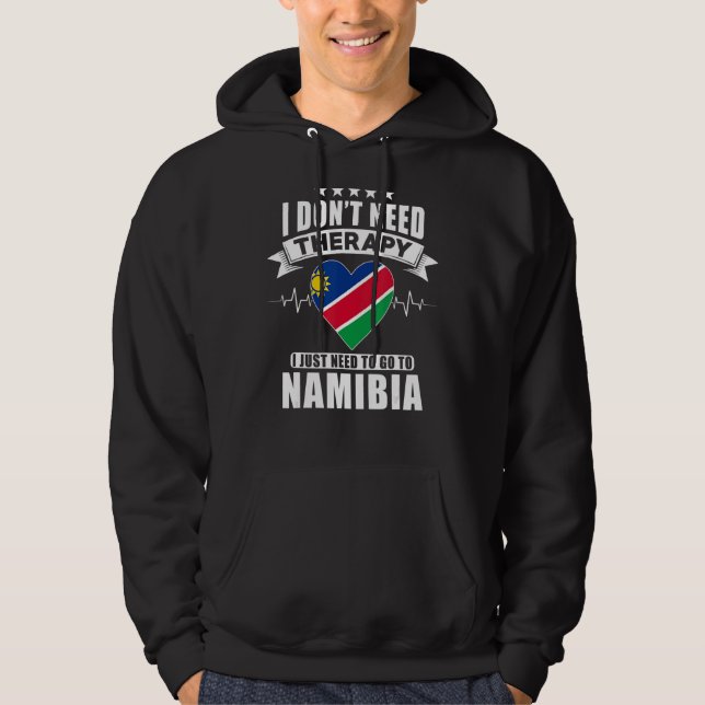 Namibia jag behöver inte terapi jag bara behöver g hoodie (Framsida)