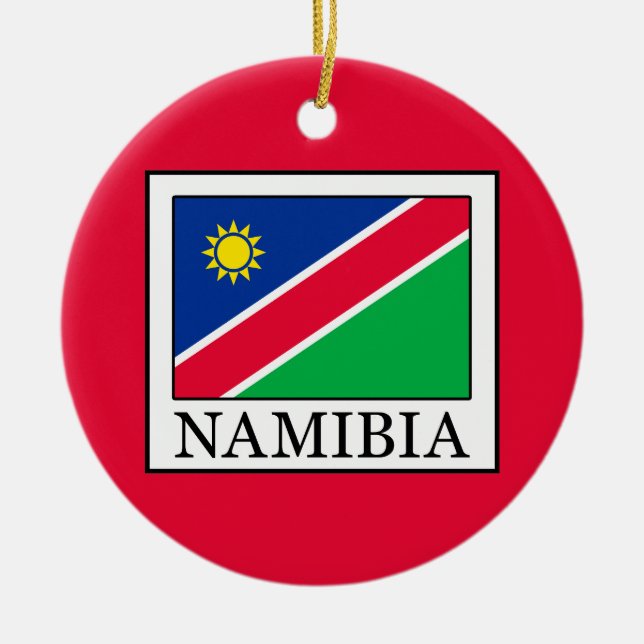 Namibia Julgransprydnad Keramik (Framsidan)