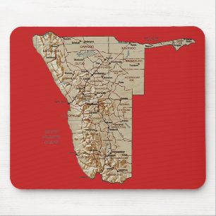 Namibia karta Mousepad Musmatta