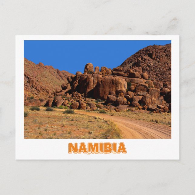 Namibia Koiimasis Ranch Tiras Mountains liggande Vykort (Framsida)