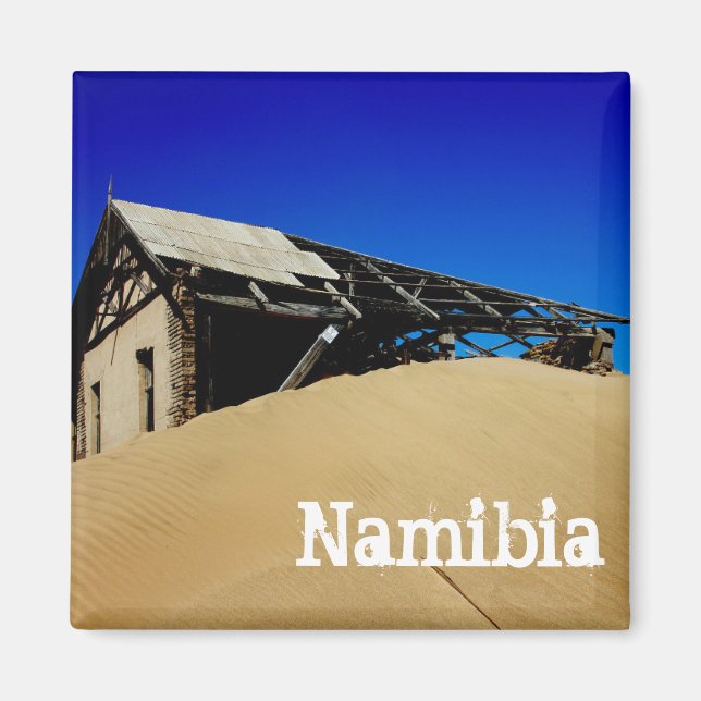 Namibia Kolmanskop House Dune Landcape Ghost Town Magnet (Framsidan)