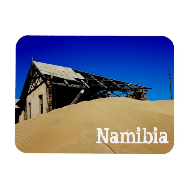 Namibia Kolmanskop House Dune Landcape Ghost Town Magnet (Horisontell)