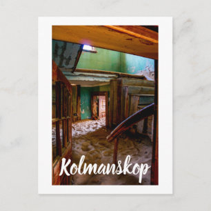 Namibia Kolmanskop House Dune Landcape Ghost Town Vykort
