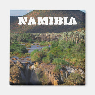 Namibia Kunene Floden Epupa Falls Landskap Magnet