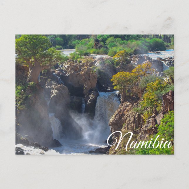 Namibia Kunene Floden Epupa Falls Landskap Vykort (Framsida)
