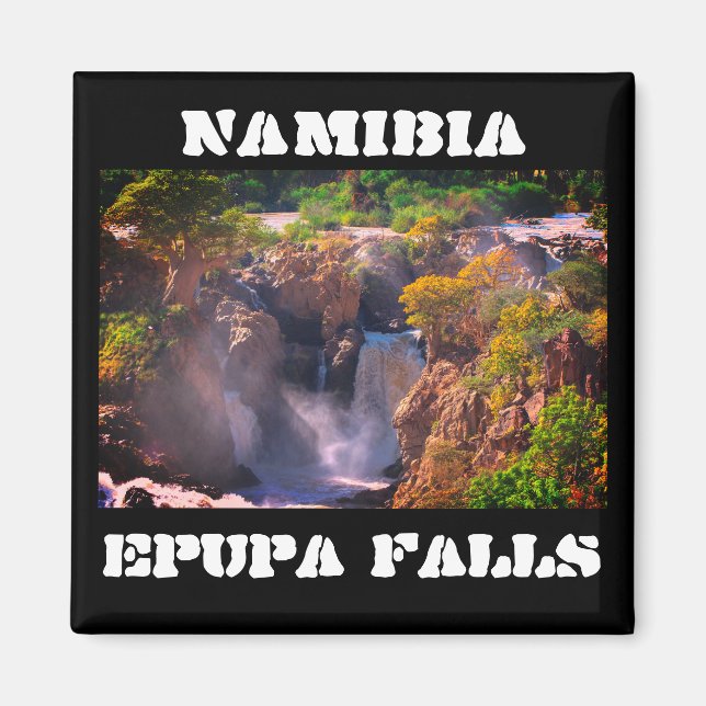 Namibia Kunene River Epupa Falls Ligcape Baobabs Magnet (Framsidan)