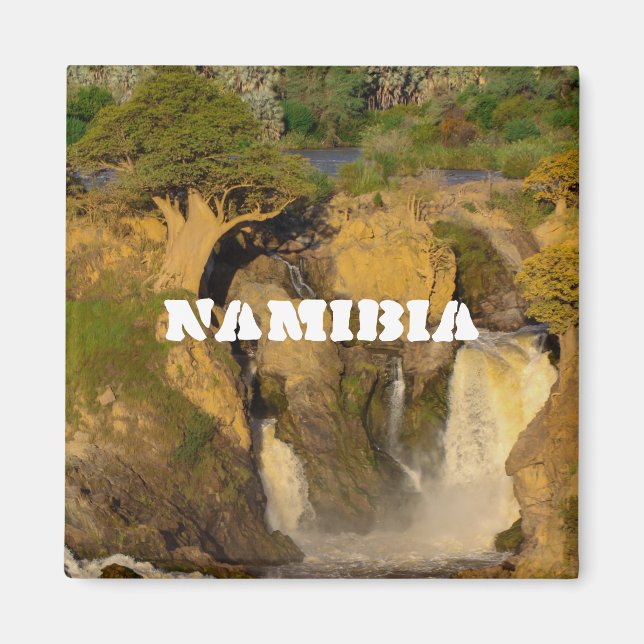 Namibia Kunene River Epupa Falls Ligcape Baobabs Magnet (Framsidan)
