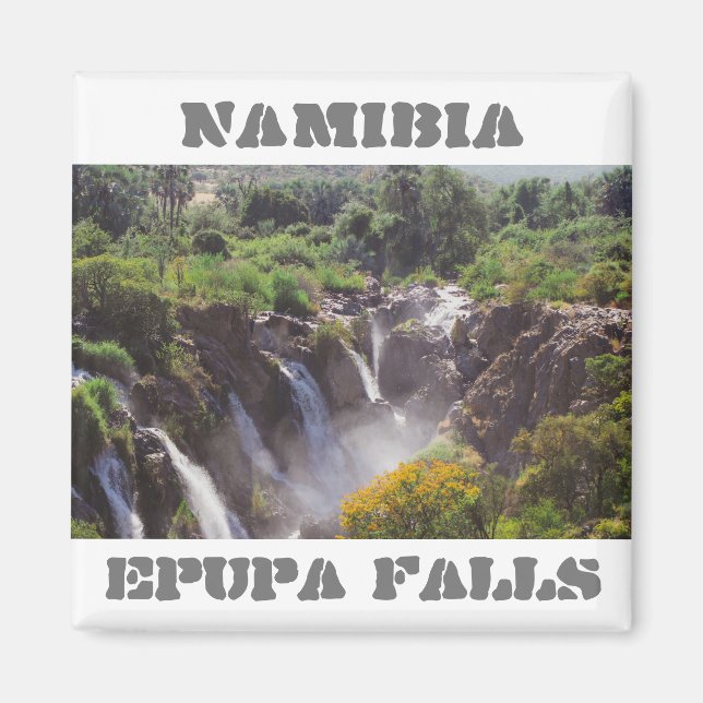 Namibia Kunene River Epupa Falls Ligcape Baobabs Magnet (Framsidan)