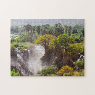 Namibia Kunenefloden Epupa Falls Landskap Natur Pussel