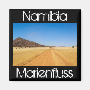 Namibia Marienfluss Savannah liggande natur Magnet