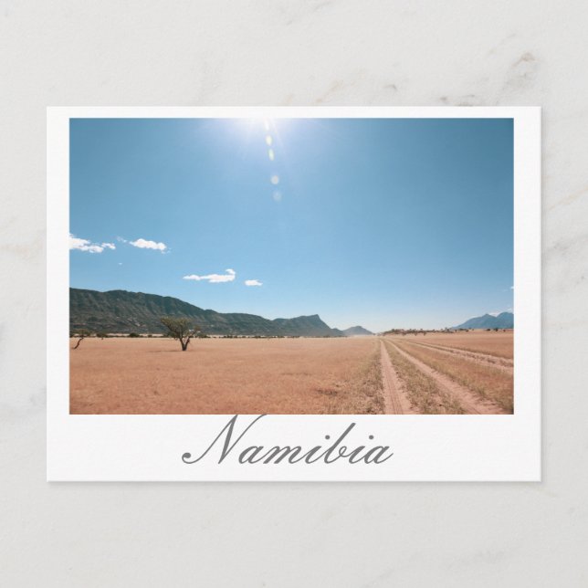 Namibia Marienfluss Savannah liggande natur Vykort (Framsida)