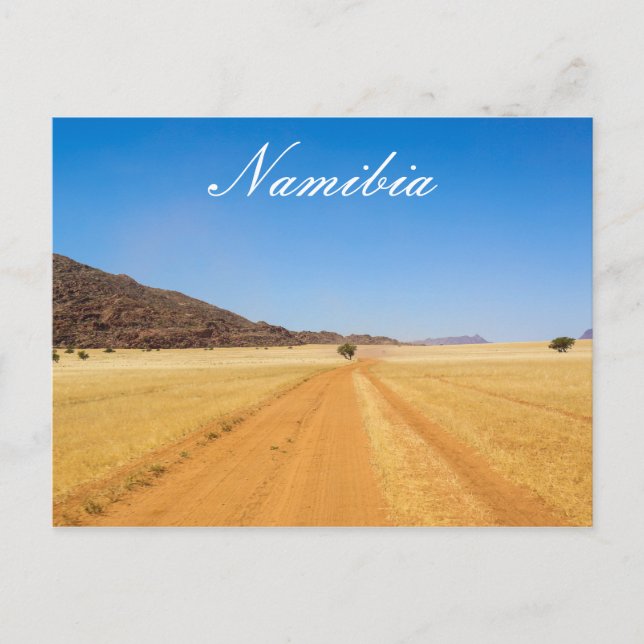 Namibia Marienfluss Savannah liggande natur Vykort (Framsida)