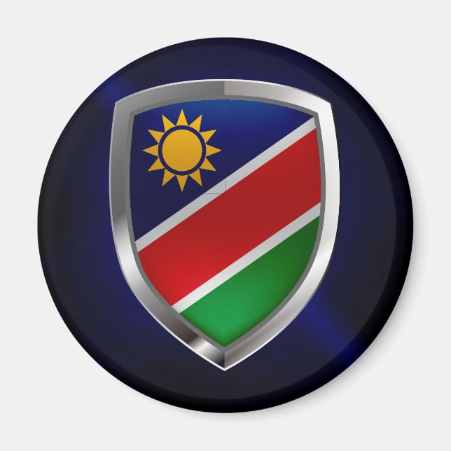 Namibia Metallic Emblem Magnet (Framsidan)