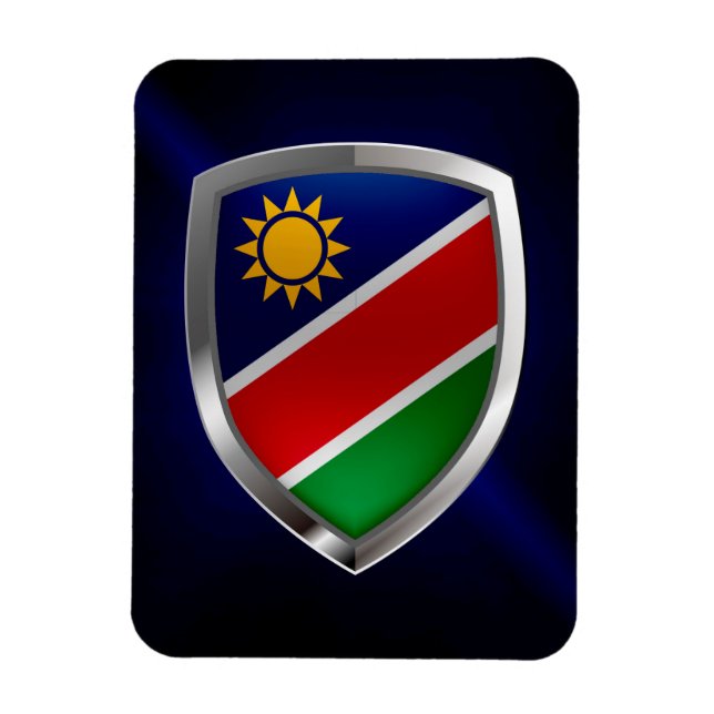 Namibia Metallic Emblem Magnet (Vertikal)