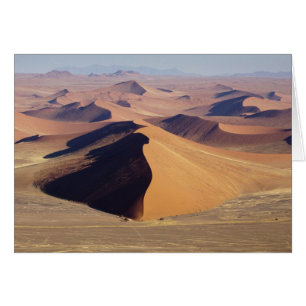 Namibia, Namib-Naukluft Park. Flygbild av Hälsningskort