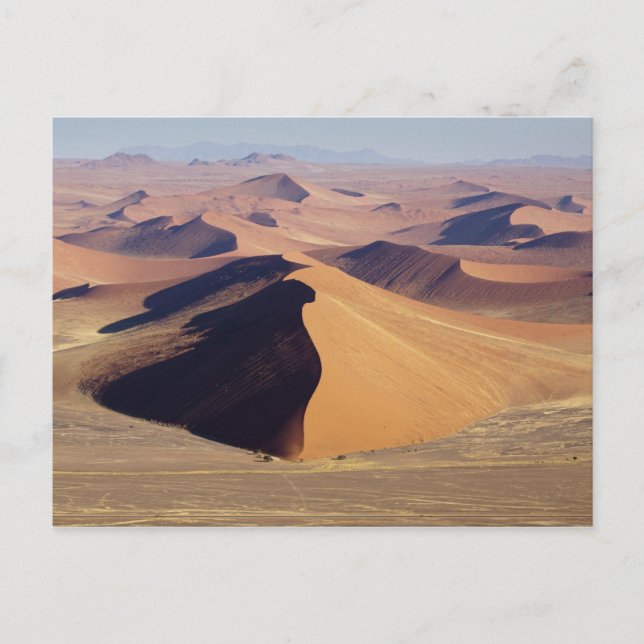Namibia, Namib-Naumft Park. Aeriskt synsätt på Vykort (Framsida)