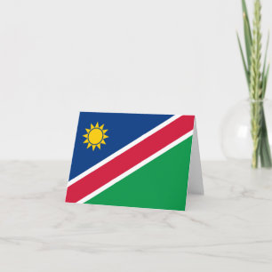 Namibia (Namibian) Flagga Kort