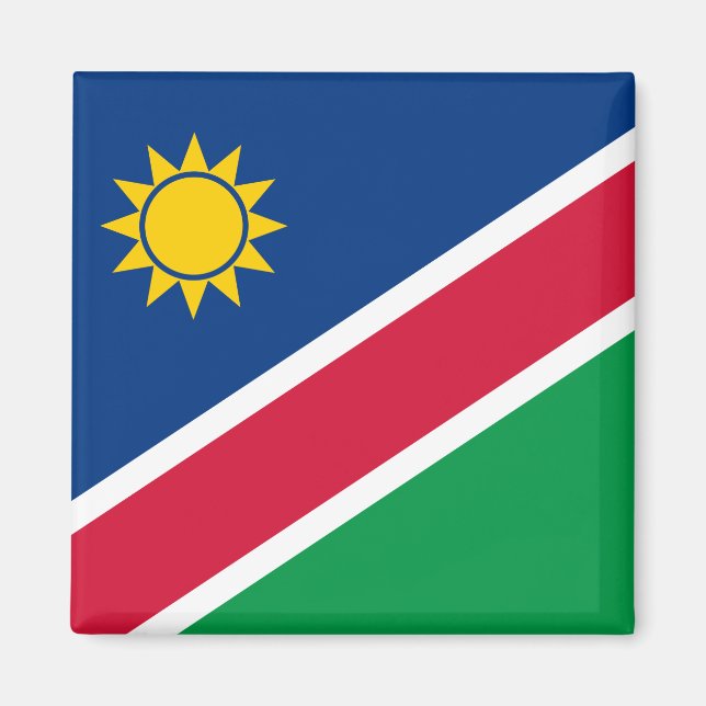Namibia (Namibian) Flagga Magnet (Framsidan)