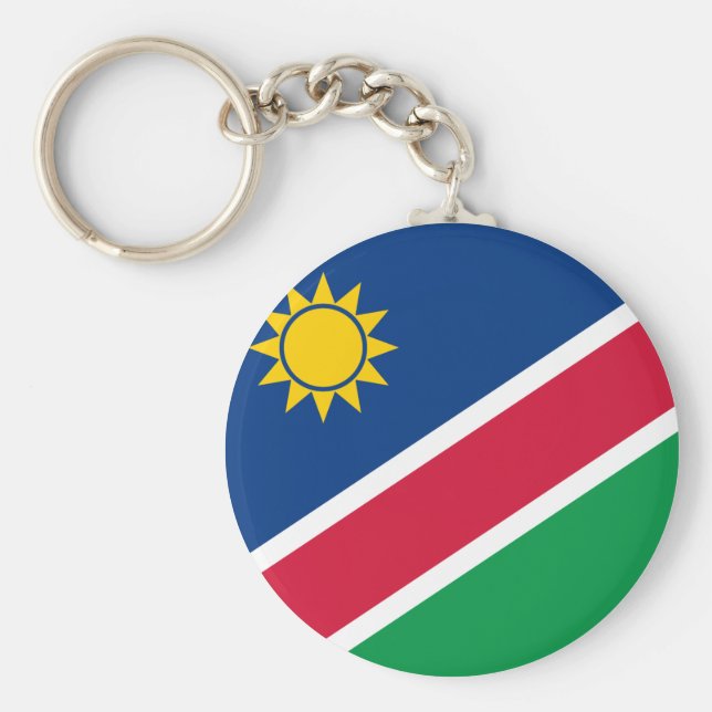Namibia (Namibian) Flagga Nyckelring (Framsidan)