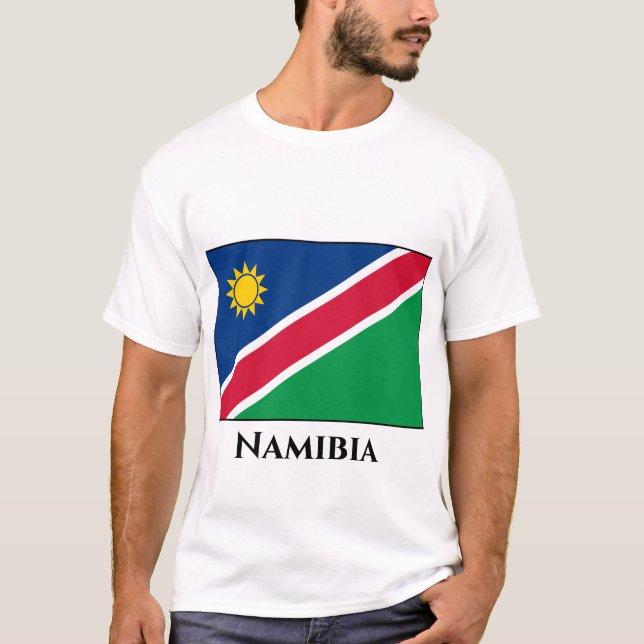 Namibia (Namibian) Flagga T Shirt (Framsida)