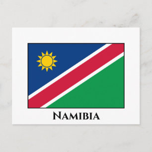 Namibia (Namibian) Flagga Vykort
